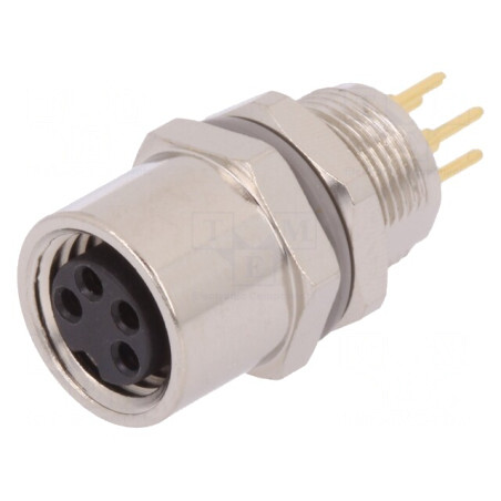 Conector M8 Mamă 4 PIN Neecranați IP67 30V | Electronic-mag.ro | Componente Electronice