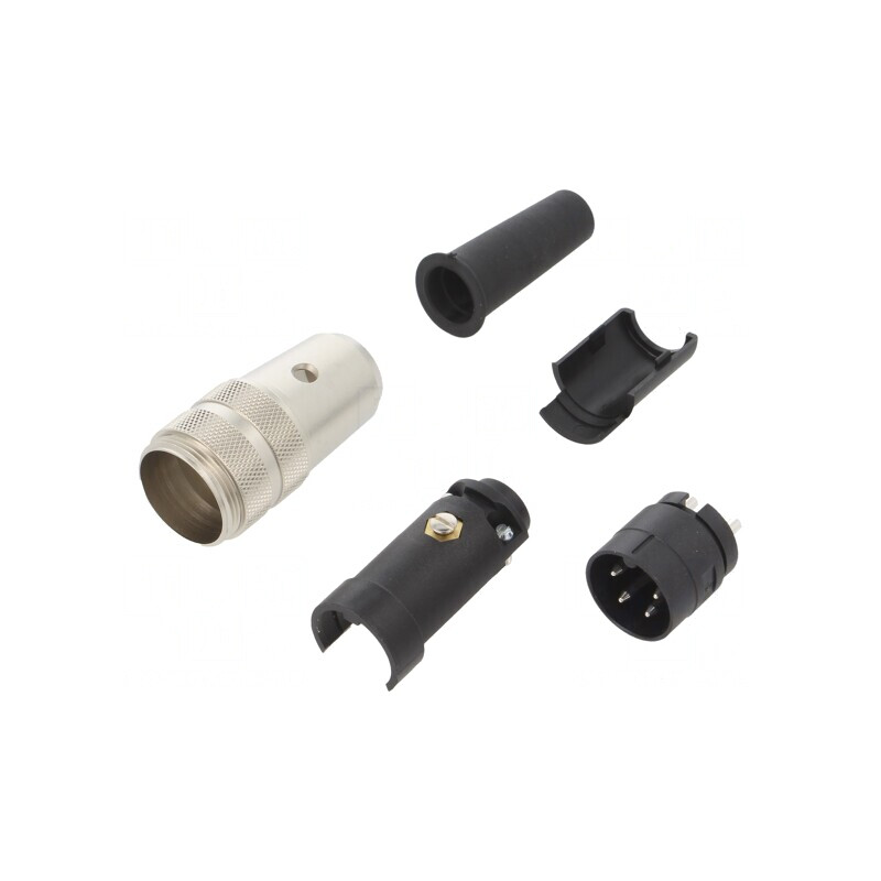 Conector M16 Mufă 680 Tată 4-PIN Argintat 6A IP40 | Electronic-mag.ro | Componente Electronice