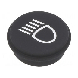 Tastă Rotundă Neagră Ø21mm | Electronic-mag.ro | Componente Electronice