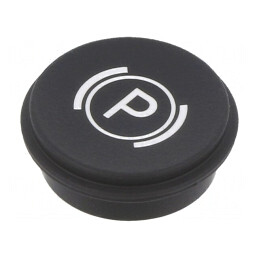 Tastă Rotundă Neagră Ø21mm | Electronic-mag.ro | Componente Electronice