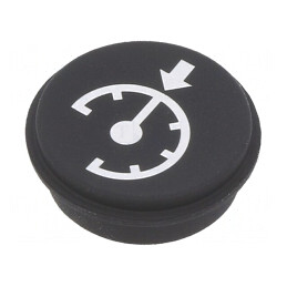Tastă Rotundă Neagră 21mm | Electronic-mag.ro | Componente Electronice