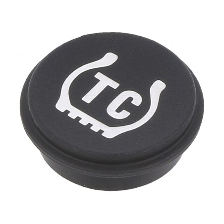 Tastă rotundă neagră Ø21mm | Electronic-mag.ro | Componente Electronice