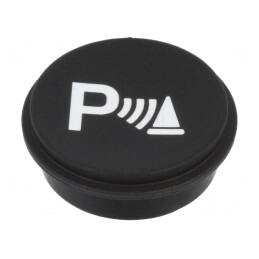 Tastă Rotundă Neagră Ø21mm | Electronic-mag.ro | Componente Electronice