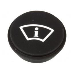 Tastă Rotundă Neagră Ø21mm | Electronic-mag.ro | Componente Electronice