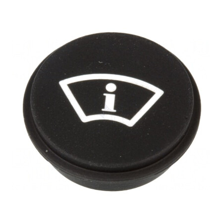 Tastă Rotundă Neagră Ø21mm | Electronic-mag.ro | Componente Electronice