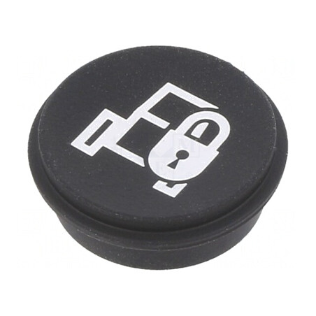 Tastă Rotundă Neagră Ø21mm | Electronic-mag.ro | Componente Electronice