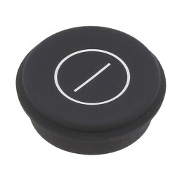 Tastă Rotundă Neagră Ø21mm | Electronic-mag.ro | Componente Electronice