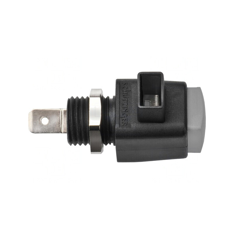 Clemă de laborator 16A gri nichel poliamidă | Electronic-mag.ro | Componente Electronice