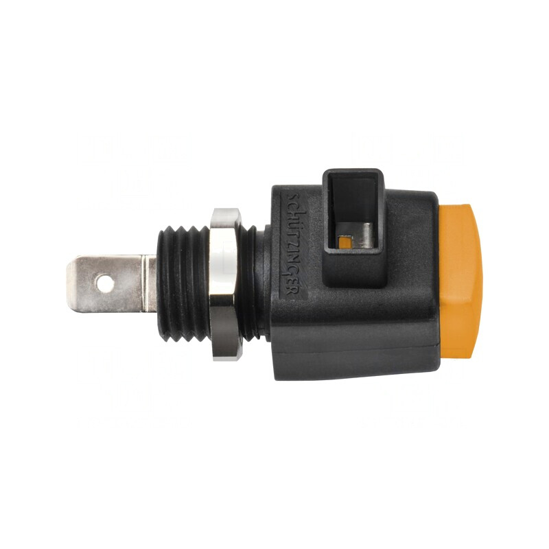 Clemă laborator portocalie 16A nichel 25-90°C | Electronic-mag.ro | Componente Electronice
