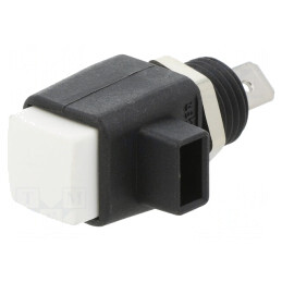 Clemă de Laborator Albă 16A Poliamidă | Electronic-mag.ro | Componente Electronice