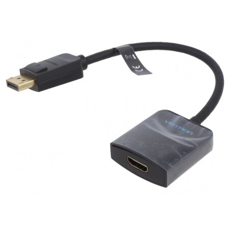 Adaptor DisplayPort la HDMI 0,15m Negru | Electronic-mag.ro | Componente Electronice