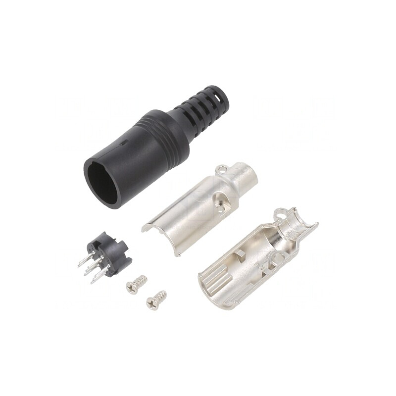 Mufă Circulară HR12 8-PIN Presare 2A Drept | Electronic-mag.ro | Componente Electronice