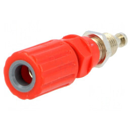 Soclu banană 4mm roşu 36A 33VAC 70VDC | Electronic-mag.ro | Componente Electronice