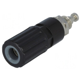 Soclu Banană 4mm 36A Negru | Electronic-mag.ro | Componente Electronice
