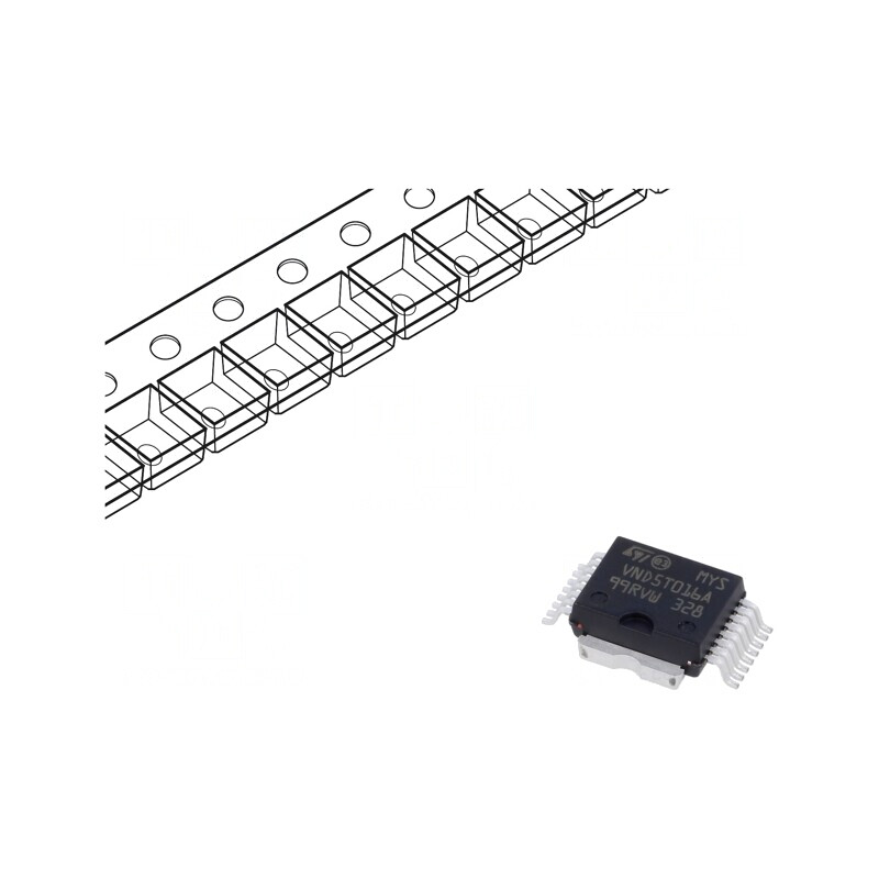 Power Switch High-Side 70A PowerSO16 8-36V Rola/Banda | Electronic-mag.ro | Componente Electronice