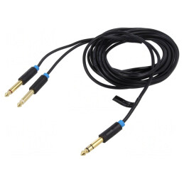 Cablu Audio Jack 6.3mm 5m Negru