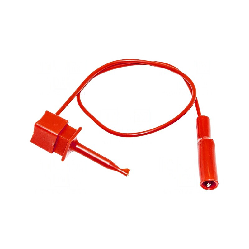 Cablu de măsurare 5A cu clemă crocodil roșie | Electronic-mag.ro | Componente Electronice
