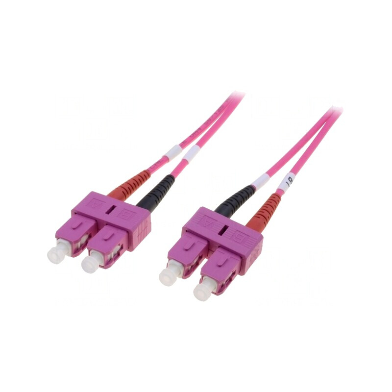 Patch Cord Fibră Optică OM4 SC/PC 3m LSZH | Electronic-mag.ro | Componente Electronice