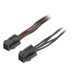 Cablu Micro-Fit 3.0 tată-tată 4 pini 0.8m PVC 4A