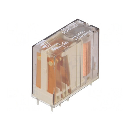Releu Electromagnetic DPDT 24VDC 8A | Electronic-mag.ro | Componente Electronice