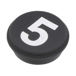 Tastă Rotundă Neagră Ø21mm | Electronic-mag.ro | Componente Electronice