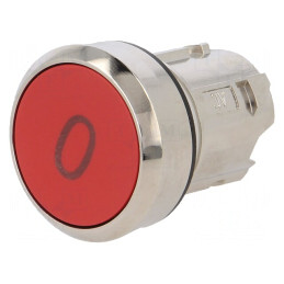 Comutator apăsare 22mm roșu stabil | Electronic-mag.ro | Componente Electronice