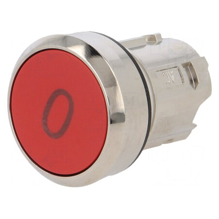 Comutator apăsare 22mm roșu stabil | Electronic-mag.ro | Componente Electronice
