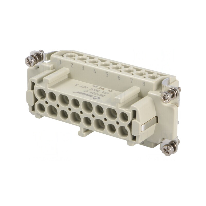 Conector HDC 16 Pin Mamă 16A | Electronic-mag.ro | Componente Electronice