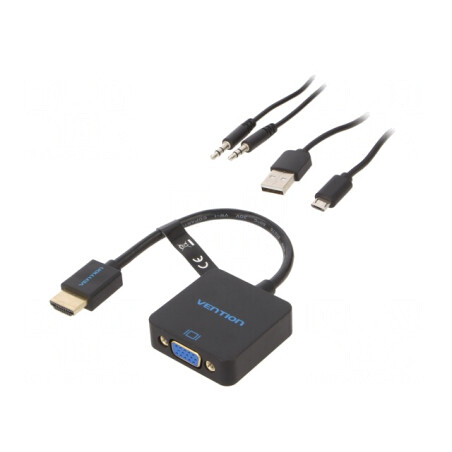 Adaptor HDMI 1.4 15cm Negru | Electronic-mag.ro | Componente Electronice