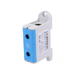 Conector de Șine 95mm2 albastru TS35 1x2 | Electronic-mag.ro | Componente Electronice