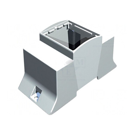 Carcasă pentru șină DIN, 110mm x 53.5mm x 62mm, gri, model 3 | Electronic-mag.ro | Componente Electronice