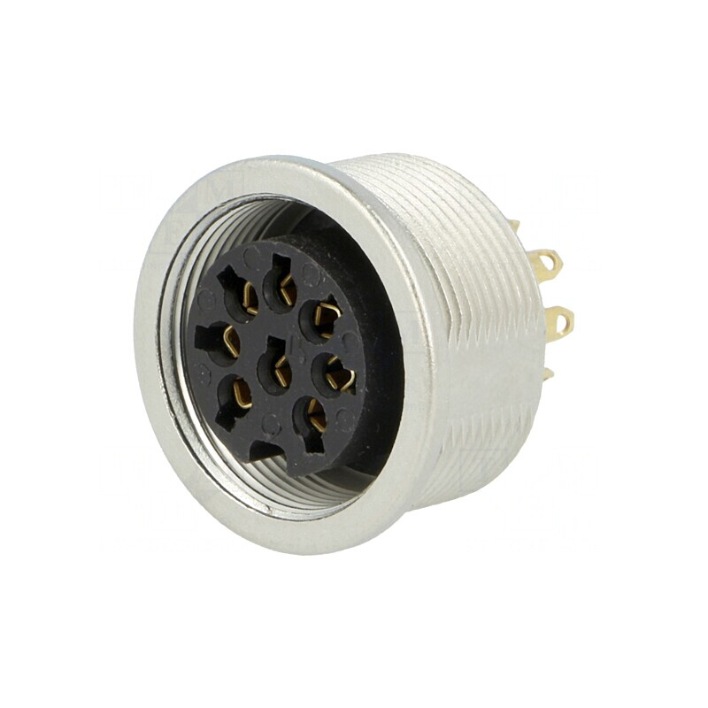 Conector M16 Soclu Mamă, 8 PIN, 5A 60V, IP68 | Electronic-mag.ro | Componente Electronice Conector M16 Soclu Mamă, 8 PIN, 5A 60V, IP68 | Electronic-mag.ro | Componente Electronice