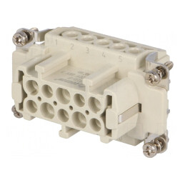 Conector HDC Inserturi Mamă 10 PE 16A | Electronic-mag.ro | Componente Electronice