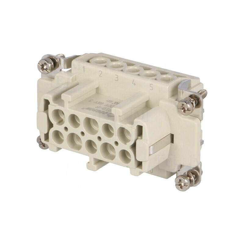 Conector HDC Inserturi Mamă 10 PE 16A | Electronic-mag.ro | Componente Electronice