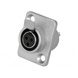 Soclu XLR Mini Mamă 3 Pin | Electronic-mag.ro | Componente Electronice
