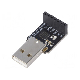 Modul: convertor; USB-TTL; CP210; USB; 5VDC; Interfaţă: USB