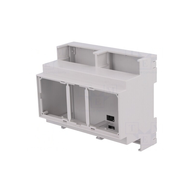 Carcasă pentru șină DIN, 90x106x53 mm, gri PPO | Electronic-mag.ro | Componente Electronice Carcasă pentru șină DIN, 90x106x53 mm, gri PPO | Electronic-mag.ro | Componente Electronice