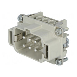 Conector HDC Inserturi Contact Tată 6 6 PE 22A