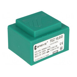 Transformator încapsulat 10VA 230V 6V 833mA | Electronic-mag.ro | Componente Electronice