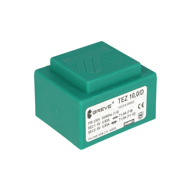 Transformator încapsulat 10VA 230V 6V 833mA | Electronic-mag.ro | Componente Electronice