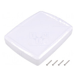 Carcasă Universală ABS Albă cu Garnitură 144x184x38mm | Electronic-mag.ro | Componente Electronice