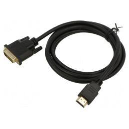 Cablu HDMI la DVI-D 1,8m Negru | Electronic-mag.ro | Componente Electronice