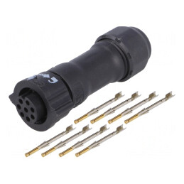 Conector Circular Mufă pe Cablu 8-PIN Mamă X-Lok | Electronic-mag.ro | Componente Electronice