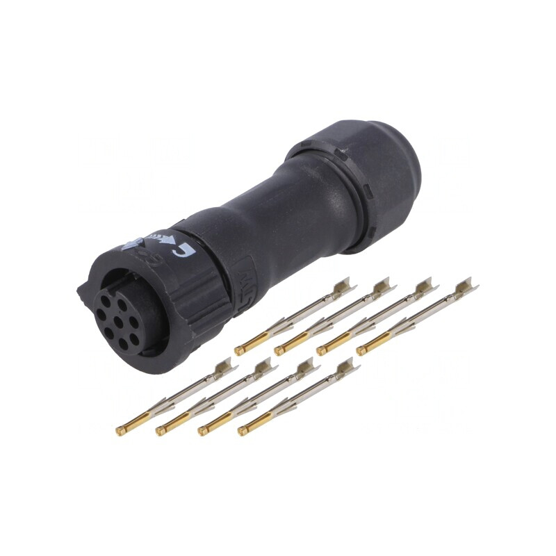 Conector Circular Mufă pe Cablu 8-PIN Mamă X-Lok | Electronic-mag.ro | Componente Electronice
