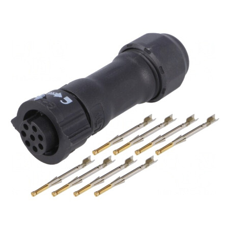 Conector Circular Mufă pe Cablu 8-PIN Mamă X-Lok | Electronic-mag.ro | Componente Electronice