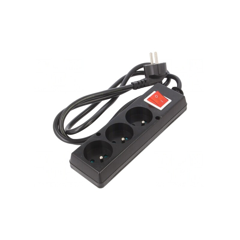 Prelungitor Alimentare 3 Prize PVC Negru 1,5m 16A | Electronic-mag.ro | Componente Electronice Prelungitor Alimentare 3 Prize PVC Negru 1,5m 16A | Electronic-mag.ro | Componente Electronice