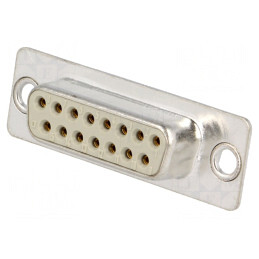 Mufă D-Sub 15 PIN Lipire Contacte Întoarse | Electronic-mag.ro | Componente Electronice