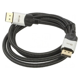 Cablu DisplayPort 1.4 HDCP 2.2 1.5m Negru