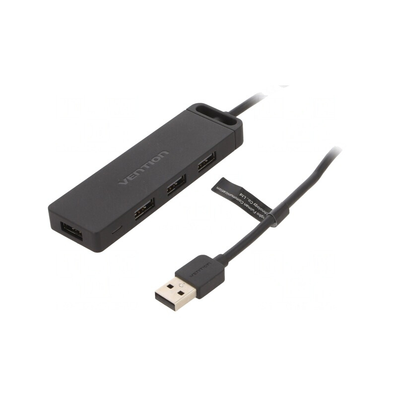 Hub USB 2.0 Negru 4 Porturi 480Mbps | Electronic-mag.ro | Componente Electronice Hub USB 2.0 Negru 4 Porturi 480Mbps | Electronic-mag.ro | Componente Electronice