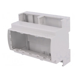 Carcasă pentru șină DIN 90.5mm x 106.3mm x 62mm gri | Electronic-mag.ro | Componente Electronice
